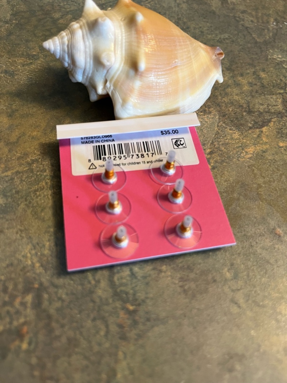 Betsey Johnson Pastel Candy Heart Stud Earring Set - Multi Pastels - Picture 2 of 2